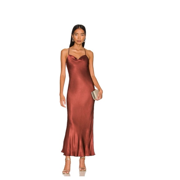 Revolve Shona Joy Thalia Cowl Back Bias Midi Dress - Picture 1 of 5